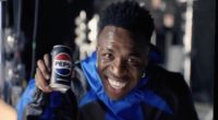 Real Madrid star Vinicius Jnr finds himself in a clash with which Premier League tough guy in Pepsi's new ad?