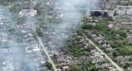 Russia-Ukraine war: Drone footage shows Ukrainian village in ruins