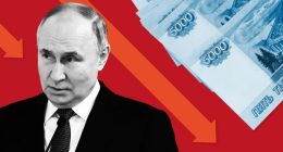Russian finance flows slump after US targets Vladimir Putin’s war machine