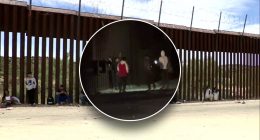 Migrants crossing illegally into California snap photos at border wall