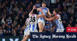 North Melbourne Kangaroos v Gold Coast Suns; Port Adelaide Power v Western Bulldogs; Geelong Cats v Hawthorn Hawks; GWS Giants v Carlton Blues; Fremantle Dockers v Richmond Tigers scores, results, fixtures, teams, tips, games, how to watch