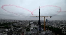Paris 2024 kicks off under clouds