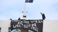 Pro-Palestine protesters scale roof of Australia’s Parliament House | Israel-Palestine conflict News