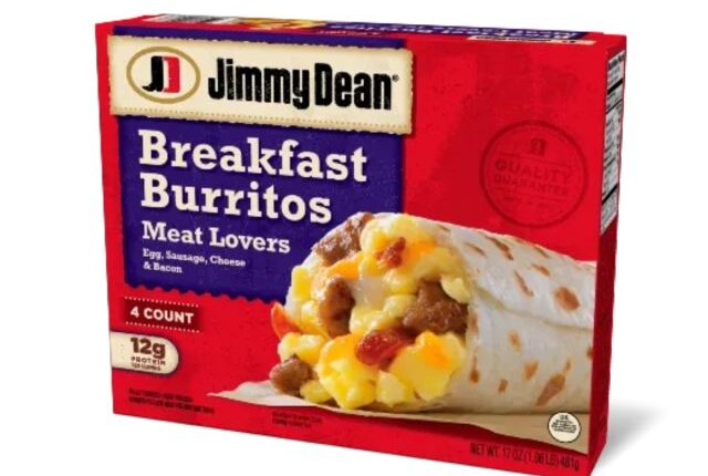 Jimmy Dean Meat Lovers Breakfast Burritos