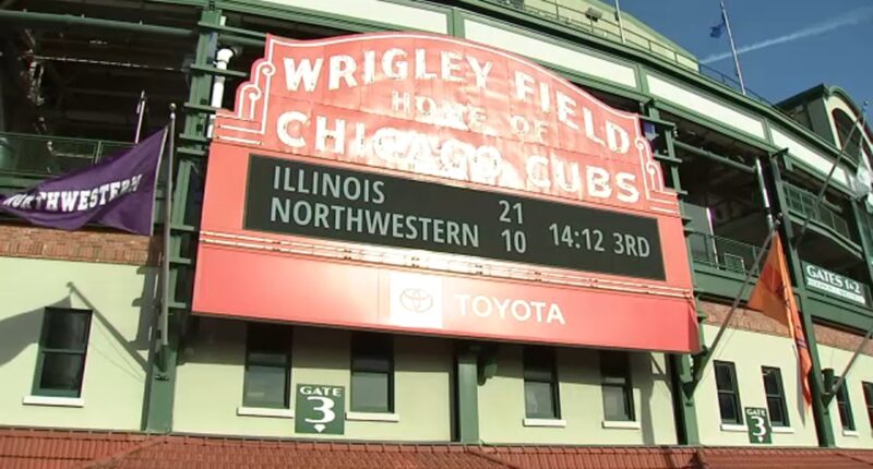 Chicagoans brave weather, cold temperatures for Illinois-Northwestern football game at Wrigley Field, holiday events across city