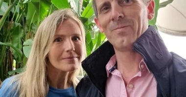 Lee Lovell (right) has opened up about life without his beloved wife Emma (left), who was stabbed to death on Boxing Day 2022