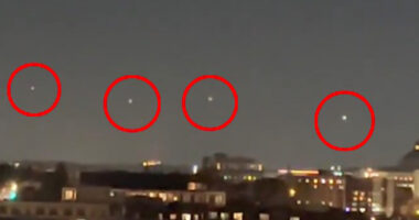 Lights over Capitol Hill spark UFO fears as viewers ‘convinced something is happening’ weeks after landmark hearing