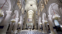 Notre Dame Cathedral unveils its new interior 5 years after devastating fire in Paris, France