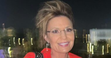 Sarah Palin spotted in rare photo with NHL legend boyfriend Ron Duguay as romance goes from strength to strength