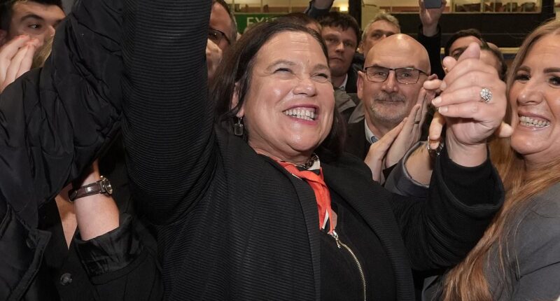 Sinn Fein leader is 'very actively pursuing' trying to form a government in a bid to topple Ireland's ruling coalition after 'incredible performance' in Irish election - as vote counting continues