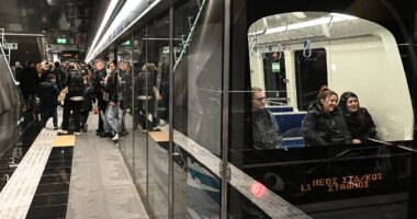 'An underground museum': Inside Greece's astonishing new £2.5billion driverless metro system that unearthed more than 300,000 treasures, many of which are on display in the stations