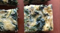 mushroom kale and caramelized onion keto breakfast casserole