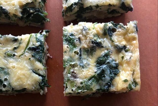 mushroom kale and caramelized onion keto breakfast casserole