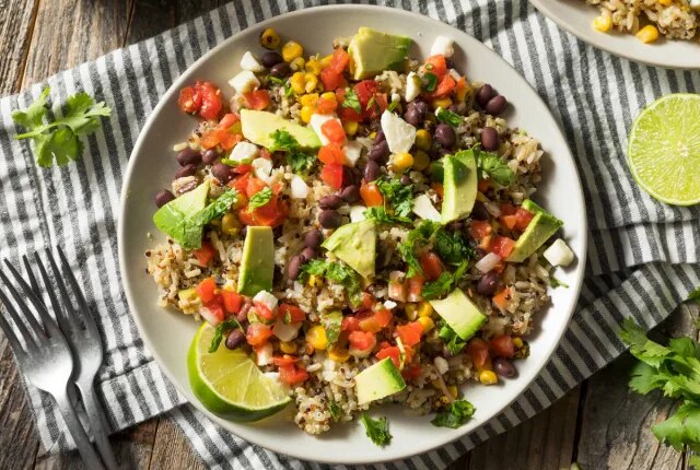 Homemade Mexican Baja Rice Bowl