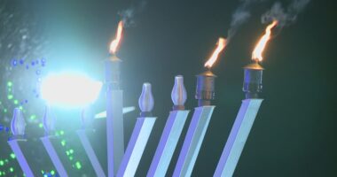 13-foot menorah lit in downtown Cleveland as Hanukkah celebrations continue across area