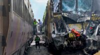 15 hurt in Florida when train hits fire truck that drove onto tracks after another train passed