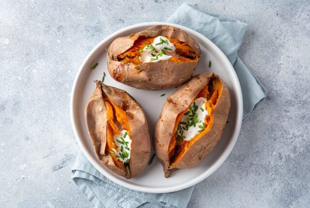 Baked sweet potato