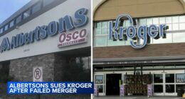 Albertsons gives up on Kroger merger and sues the grocery store chain for failing to secure deal