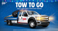 AAA’s ‘Tow to Go’ program offering free rides for drivers on New Year’s