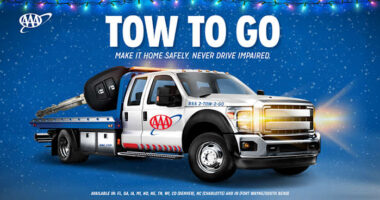 AAA’s ‘Tow to Go’ program offering free rides for drivers on New Year’s