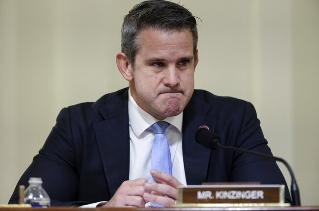 Adam Kinzinger Stomps His Little Foot and Insists He’s Not Afraid of Trump’s Jail Threat