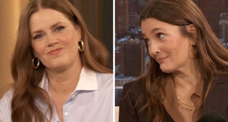 Amy Adams Flustered After Drew Barrymore Explains The Meaning Of Netflix And Chill: “Oh, You Guys!”