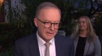 Anthony Albanese has left his Sydney home to be sworn in as the next prime minister before he jets to the Quad leader's summit in Tokyo where he will meet Joe Biden after receiving a congratulatory phone call from the US president