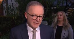 Anthony Albanese has left his Sydney home to be sworn in as the next prime minister before he jets to the Quad leader's summit in Tokyo where he will meet Joe Biden after receiving a congratulatory phone call from the US president