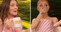 Ariana Grande Tears Up As Drew Barrymore Surprises Her With Glinda’s Original Wand From ‘The Wizard Of Oz’: “Are You Serious Right Now?”