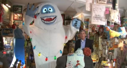 Author Rick Goldschmidt decorates Oak Lawn, Illinois home with collectibles connected to Rankin Bass Christmas movies