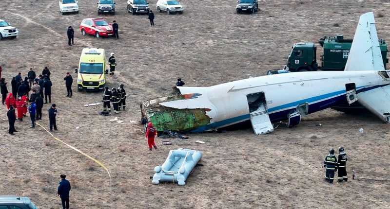 Azerbaijan Airlines plane headed to Russia crashes hundreds of miles off course, dozens feared dead