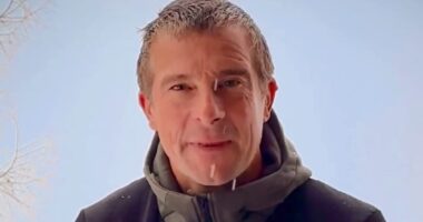 Bear Grylls is labelled 'embarrassing' after his Christmas message to fans called Jesus 'a refugee' and Mary 'a Palestinian' - sparking accusations he is 'eradicating her Jewish identity'