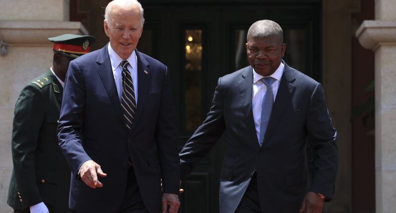 Biden, 82, is led around by the Angolan president and makes series of bizarre comments on Africa trip