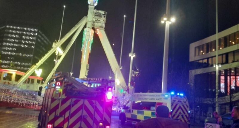 Birmingham Christmas fairground closed after 180ft ride collapsed while operating: Two women rushed to hospital as 13 injured in carnival horror