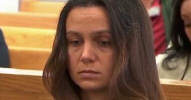 'Black Swan' ballerina Ashley Benefield's cold reaction as she's sentenced for murdering husband: 'Her face says it all'