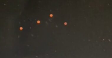 Bright orange 'UFO orbs' appearing over NYC have everyone asking the same question