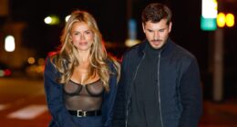 Brooks Nader Wows in Sheer Top During Outing With Gleb Savchenko