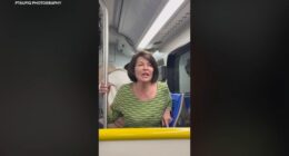 Caught on video: Woman hurls racist insults toward family on United shuttle bus at LAX