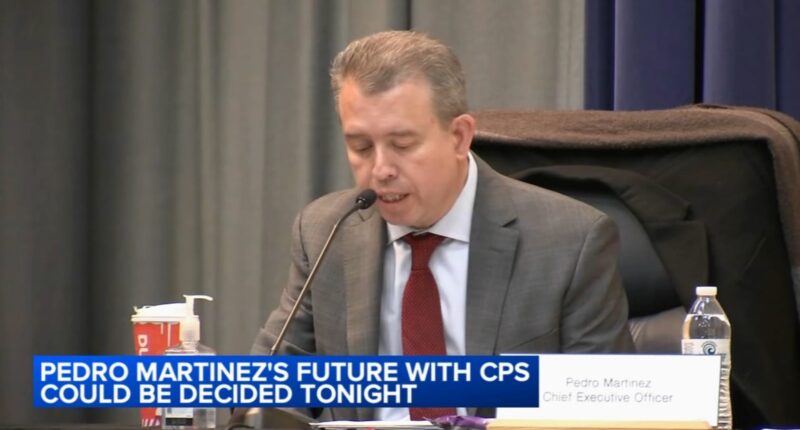 Chicago Public Schools CEO Pedro Martinez lawyers ask board not to take any steps to terminate, diminish his role Friday