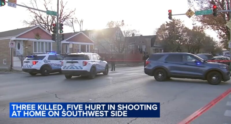 Chicago mass shooting: CPD investigating after 3 killed, 5 wounded at Chicago Lawn gathering on 59th Street, police say