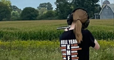 Chilling pic shows Natalie Rupnow, 15, at gun range wearing shirt ‘linked to Columbine shooters’ before school rampage