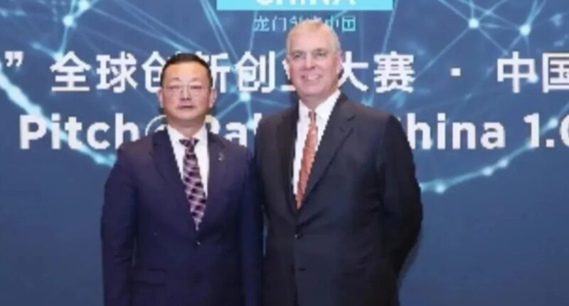 Chinese ‘spy’ & ‘close confidant’ of Prince Andrew is revealed – as he’s seen posing with Theresa May & David Cameron