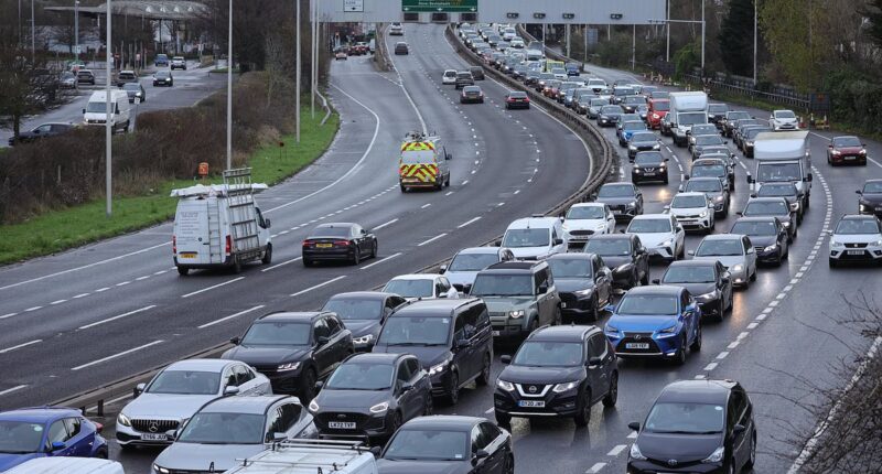 Christmas getaway gets dangerous with drivers facing 80mph winds as 22.7million hit the roads while Met Office map shows deadliest areas