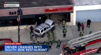 Crash sends car careening into Harold's Chicken at 91st and Ashland; driver in custody, 1 injured