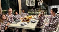 Cristiano Ronaldo sports matching pyjamas with his family in Lapland while Coleen Rooney shares sweet family festive snap as they lead the stars celebrating Christmas Day