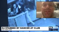 Dancer arrested after attack on DJ caught on camera