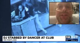 Dancer arrested after attack on DJ caught on camera