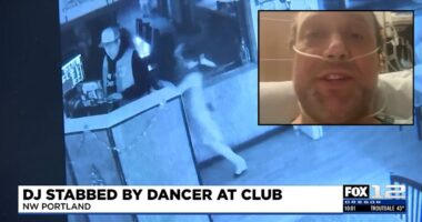 Dancer arrested after attack on DJ caught on camera