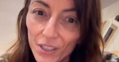 Davina McCall reveals she woke up 'feeling very confused' and gave her doctor and partner Michael Douglas 'a scare' after brain tumour surgery as she shares new health update