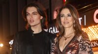 Elizabeth Hurley stuns in semi-sheer gown as she joins son Damian, leggy Lily Collins as well as Vogue boss and rumoured show inspiration Anna Wintour at star-studded premiere of The Devil Wears Prada: The Musical in London